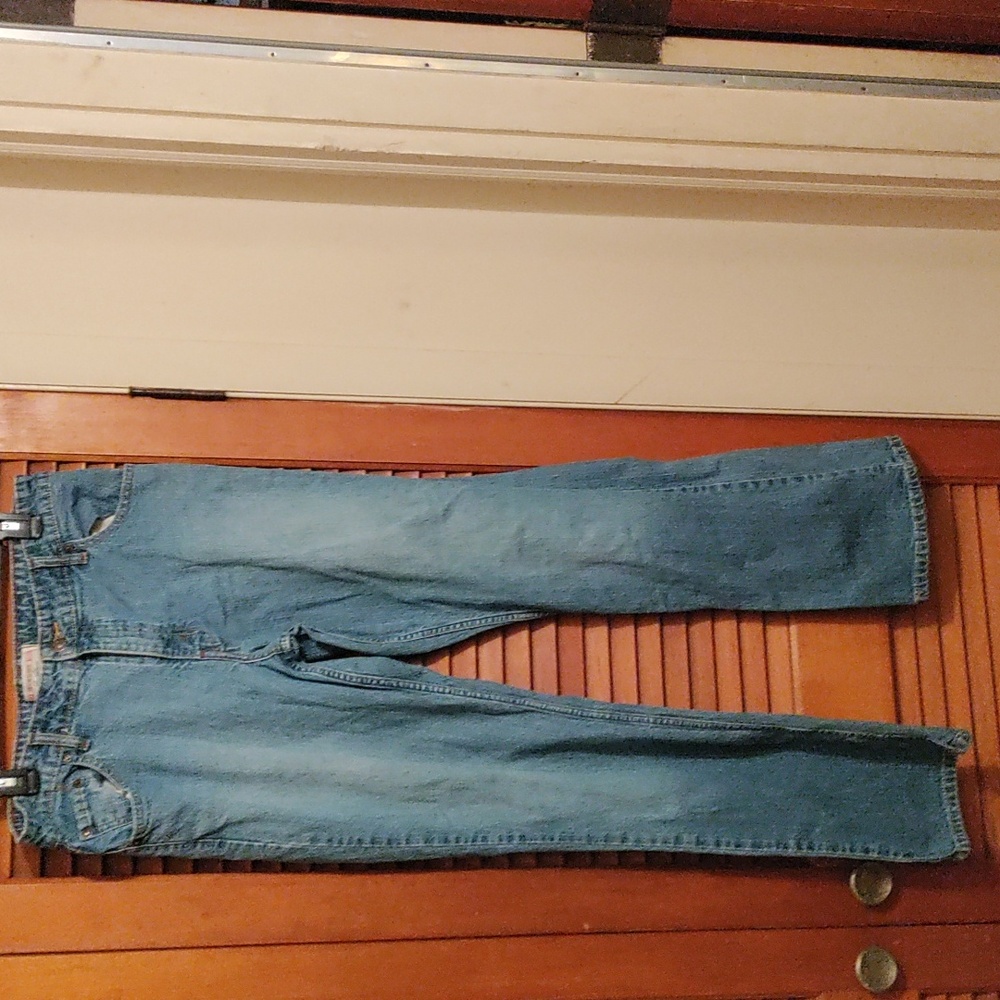 Levi Strauss woman size 12 stretch mid-rise bootcut jeans